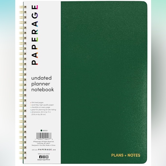 undated planner notebook - Picture 2 of 6